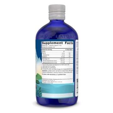Nordic Naturals Arctic Cod Liver Oil, Orange - 16 oz - 1060 mg Total Omega-3s with EPA & DHA - Heart...
