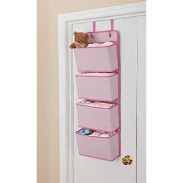 Delta Children Complete Nursery Organization 3-Piece Set, Barely Pink
