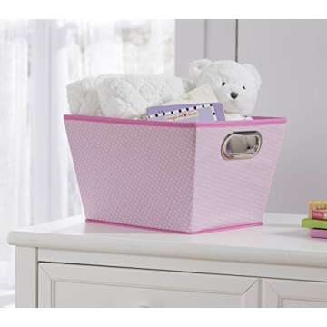 Delta Children Complete Nursery Organization 3-Piece Set, Barely Pink