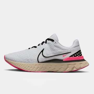 NIKE Men's Running Shoes - Lightweight White Black Pearl Style
