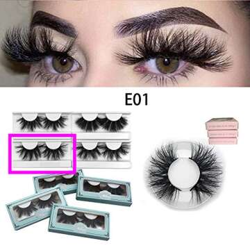 Wholesale 25mm Mink Lashes - Handmade Fluffy Dramatic Lashes