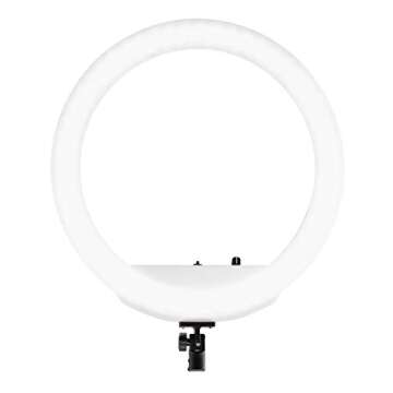 Westcott 18” Bi-Color LED Ring Light Kit with Batteries and Stand Professional Studio Continuous L...