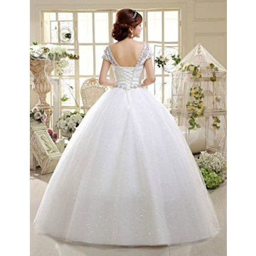 Eyekepper Custom Floor Length Wedding Dress for Brides