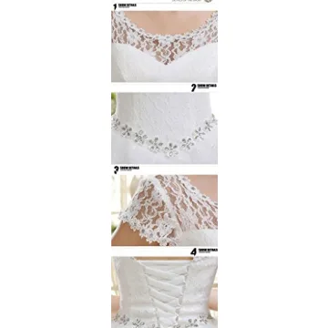 Eyekepper Custom Floor Length Wedding Dress for Brides