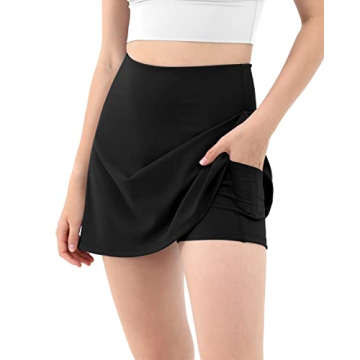 ODODOS Women's High Waisted Tennis Skorts with Pockets