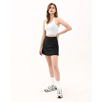 ODODOS Women's High Waisted Tennis Skorts with Pockets