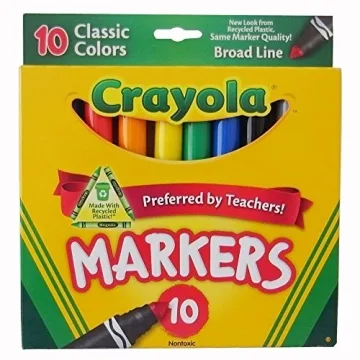 Crayola Broad Line Markers 30 Classic Colors for Kids