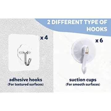 Mesh Bath Toy Organizer 2-Pack with Strong Suction Hooks