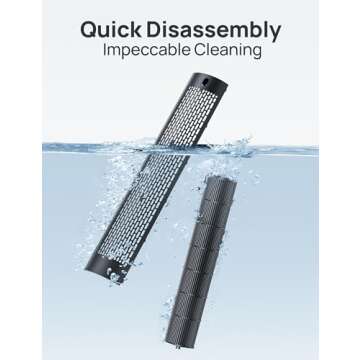 Dreo Tower Fan for Bedroom, Upgrated DC 9 Speeds Utral-Quiet Floor Fan, 90° Oscillating Fans for Indoors with 26ft/s Velocity, 12H Timer, Standing Fans, Bladeless Fan Powerful for Home Office Room