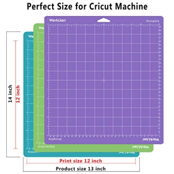 Affordable WORKLION Cutting Mats for Cricut - Adhesive Variety Set