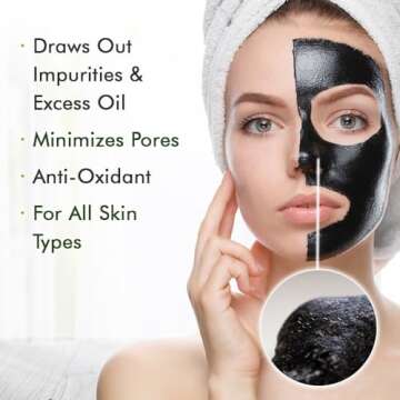 Ebanel Charcoal Peel Off Mask for Deep Cleansing & Purifying