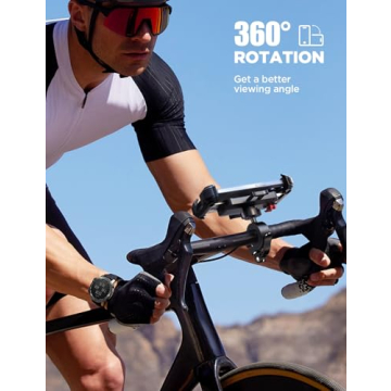 JOYROOM Motorcycle Phone Mount with 360° Rotation Feature