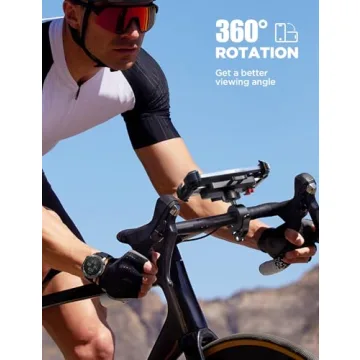 JOYROOM Motorcycle Phone Mount with 360° Rotation Feature