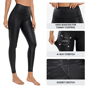 Buy CRZ YOGA Butterluxe Faux Leather Leggings for Women