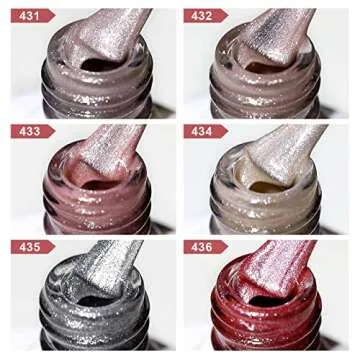 RARJSM Cat Eye Gel Nail Polish Set 6 Colors Velvet Effect