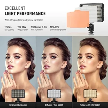 Neewer 176 LED Video Light for DSLR Cameras