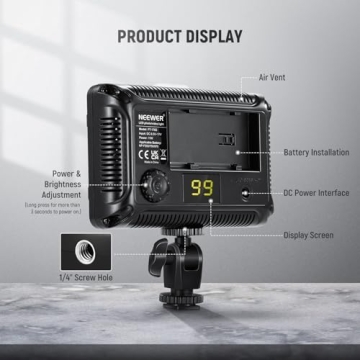 Neewer 176 LED Video Light for DSLR Cameras