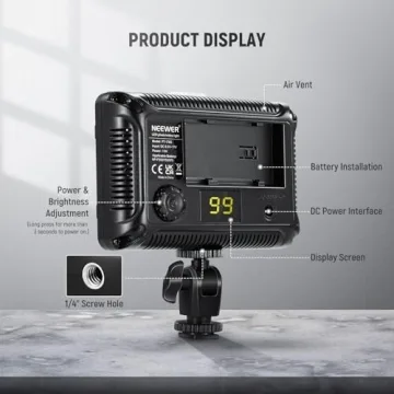 Neewer 176 LED Video Light for DSLR Cameras