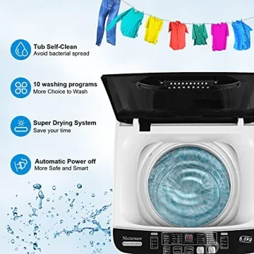 Nictemaw Portable Washer & Dryer Combo - 2.3 Cu.ft
