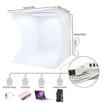 Fotoconic LED Light Box for Product Photography - 12 Inch