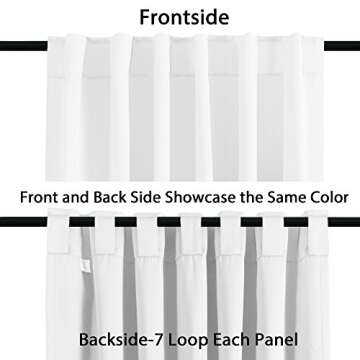 Elegant H.VERSAILTEX Thermal Insulated White Curtains