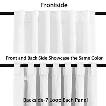 Elegant H.VERSAILTEX Thermal Insulated White Curtains