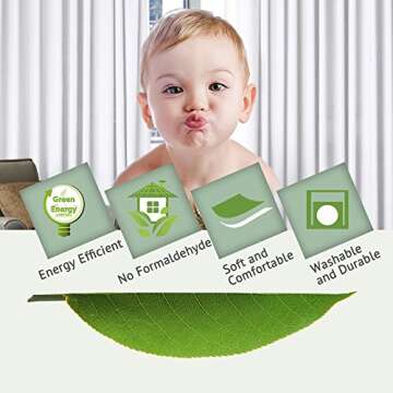 Elegant H.VERSAILTEX Thermal Insulated White Curtains