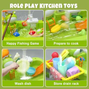 Play Sink with Running Water for Creative Kids Play