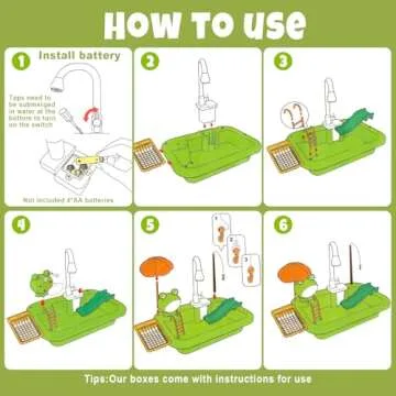 Play Sink with Running Water for Creative Kids Play