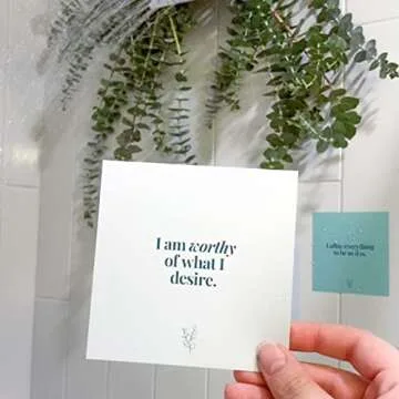 Affirmation Cards for Shower - Uplifting Daily Motivation