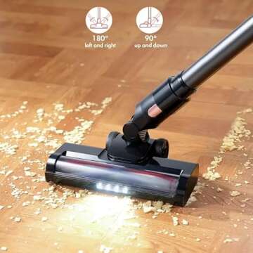 Powerful Cordless Vacuum Cleaner with 28Kpa Suction