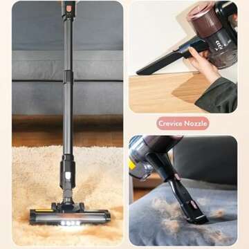 Powerful Cordless Vacuum Cleaner with 28Kpa Suction