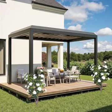 AUMMOOH Artificial Camellia Potted Plant for Indoor Décor