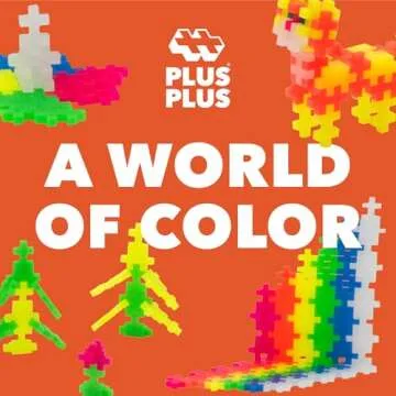 Plus Plus Neon Mix 300 Piece Building Toy for Kids