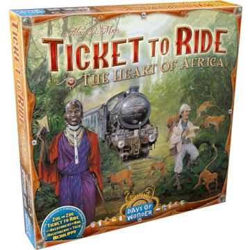 Ticket to Ride The Heart of Africa Board Game EXPANSION - Enhance Your Gameplay Experience with Terr...