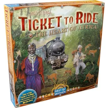 Ticket to Ride The Heart of Africa Board Game EXPANSION - Enhance Your Gameplay Experience with Terr...