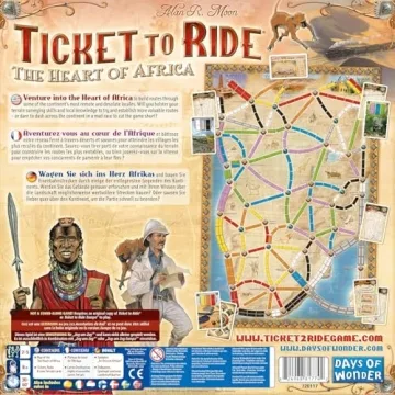 Heart of Africa Ticket to Ride Expansion - Fun Strategy Game