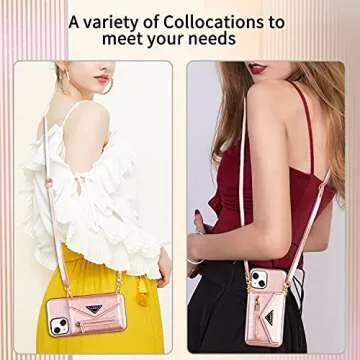 SZHAIYU iPhone 13 Crossbody Wallet Case - Stylish, Functional