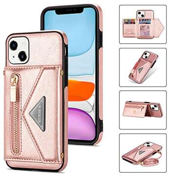 SZHAIYU iPhone 13 Crossbody Wallet Case - Stylish, Functional