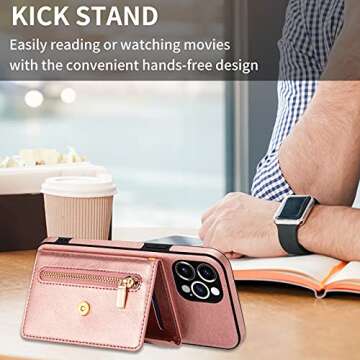 SZHAIYU iPhone 13 Crossbody Wallet Case - Stylish, Functional