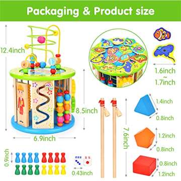 Victostar Activity Cube - 10 in 1 Educational Toy for Kids