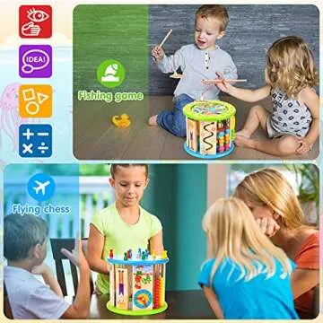 Victostar Activity Cube - 10 in 1 Educational Toy for Kids