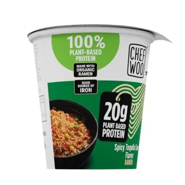 Chef Woo's High Protein Ramen Cups - 20g of Plant-Based Protein