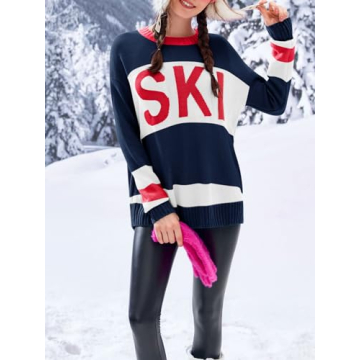 Trendy Saodimallsu Oversized Color Block Sweater