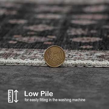 Adiva Rugs 2'6x10 Washable Non-Slip Area Rug