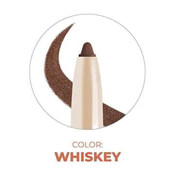 Beauty For Real I-Line 24-7 Waterproof Gel Eyeliner, Whiskey, Golden Brown Bronze, Cruelty Free Blendable Gel Formula for Precision Application, 0.01oz