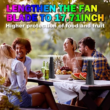 KTDRJN Fly Fan - Portable Solution for Outdoor Dining