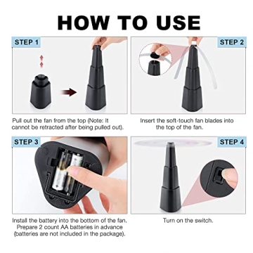 KTDRJN Fly Fan - Portable Solution for Outdoor Dining