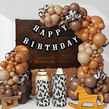 CowBoy CowGirl Party Decorations - 105PCS Balloon Set