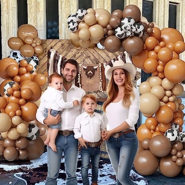CowBoy CowGirl Party Decorations - 105PCS Balloon Set